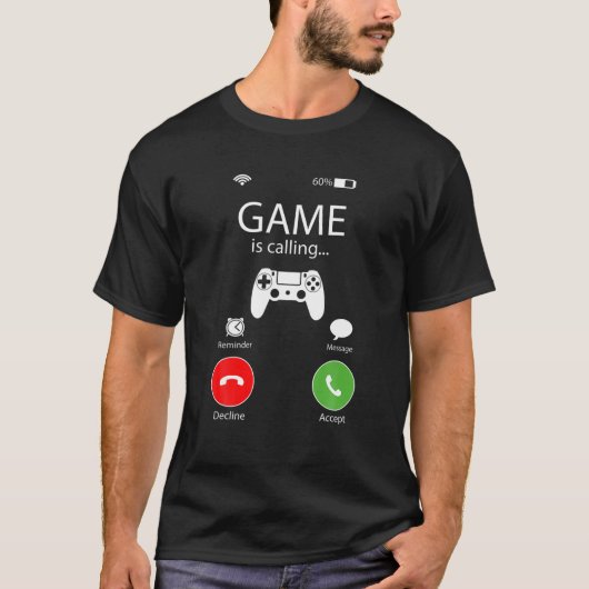 ゲームが私がゲーマーの短所を行かなければならないと呼おもしろいんでいる Tシャツ (正面)