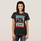 ゲームするのが楽しみすぎる ゲーマーあるある 面白すぎる Tシャツ (正面フル)