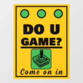 ゲームする? ウィンドウサイン (シート)