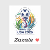 ゲームでひとつになる: 2026サッカーお祝いデザイン シール (シート)