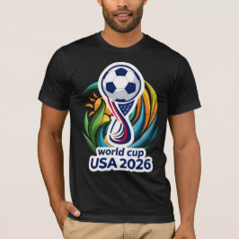ゲームでひとつになる: 2026サッカーお祝いデザイン Tシャツ