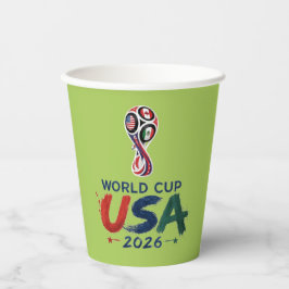ゲームでひとつになる: 2026サッカー祝祭デザイン 紙コップ