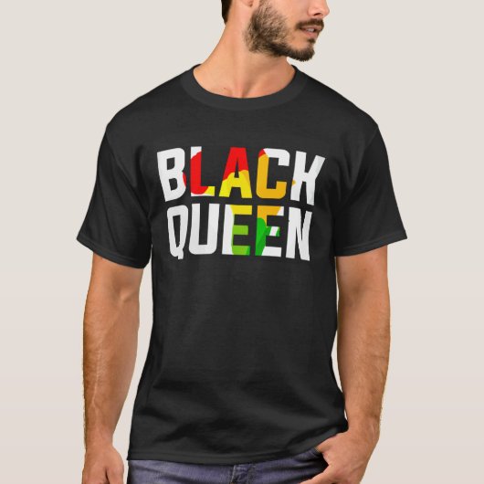 ゲームで最も強力な作品のブラッククイーン Tシャツ (正面)