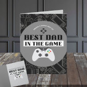 ゲームで最高のパパ ゲーマー折りたたみ式 カード