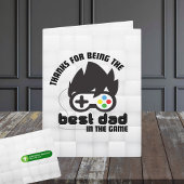 ゲームで最高のパパ ゲーム最高の折り紙グリーティング カード