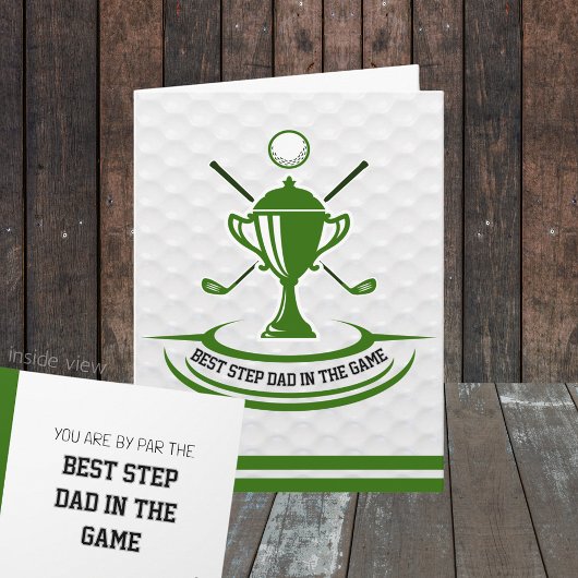 ゲームで最高のパーソナライズされたゴルフ折りたたみギフト カード