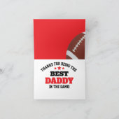 ゲームで最高のフットボールパーソナライズギフト カード (内部)