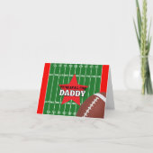 ゲームで最高のフットボールパーソナライズギフト カード (正面)