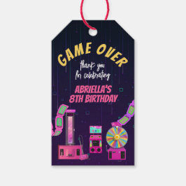 ゲームとアーケードの誕生日お礼 ギフトタグ
