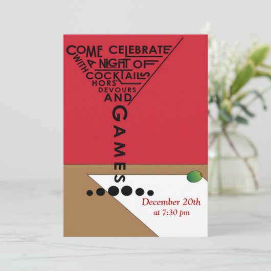 ゲームとカクテル 招待状 (スタンド正面)