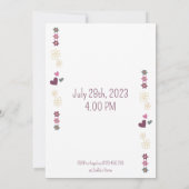 ゲームとグルーミングパーティー 招待状 (裏面)