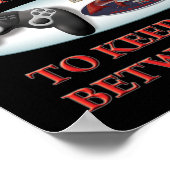 ゲームとゲームの趣味は人生 ポスター (角)