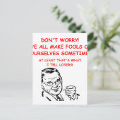 ゲームとスポーツのジョーク ポストカード (スタンド正面)