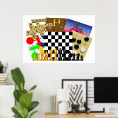 ゲームとパズル週間 ポスター (ホームオフィス)