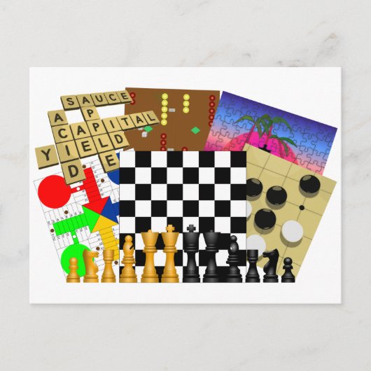 ゲームとパズル週間 ポストカード (正面)