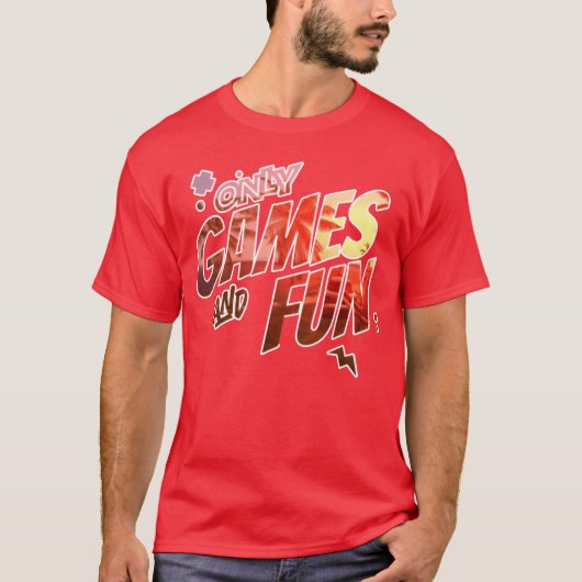 ゲームと楽しみだけのビンテージボーイ Tシャツ (正面)