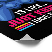 ゲームなしの1日のゲーマーギフト ポスター (角)