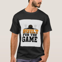 ゲームのために作られた野球スタジアムTシャツ