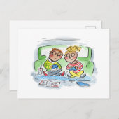 ゲームのカップル ポストカード (正面/裏面)