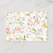 ゲームのカードの数を推測するキス – ワイルドフラワー エンクロージャーカード (裏面)