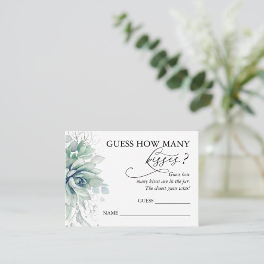 ゲームのカードをキス数で推測する エンクロージャーカード (スタンド正面)