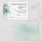 ゲームのカードをキス数で推測する エンクロージャーカード (正面/裏面)