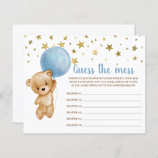 ゲームのカードを推測 (正面/裏面)