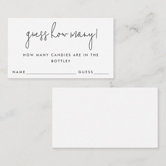 ゲームのカード数をミニマルに推測 エンクロージャーカード (正面/裏面)