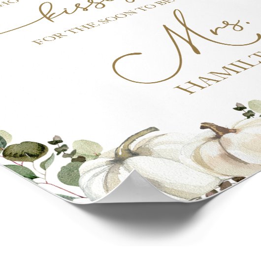 ゲームのキス数のブライダル ポスター (角)