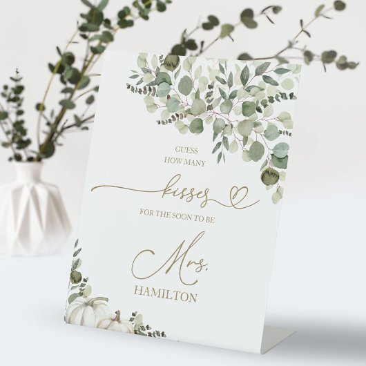 ゲームのキス数のブライダル 台座サイン