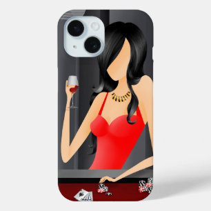 ゲームのクイーン – ラスベガス iPhone 15ケース