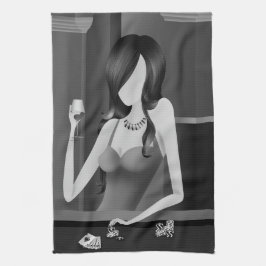 ゲームのクイーン – LasVegas Casino キッチンタオル