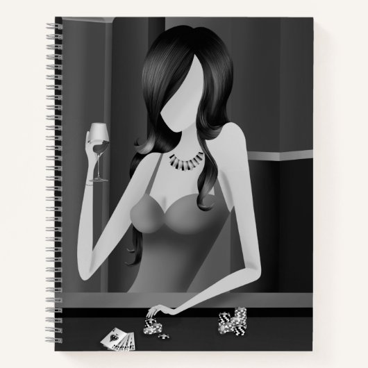 ゲームのクイーン – LasVegas Casino ノートブック (正面)