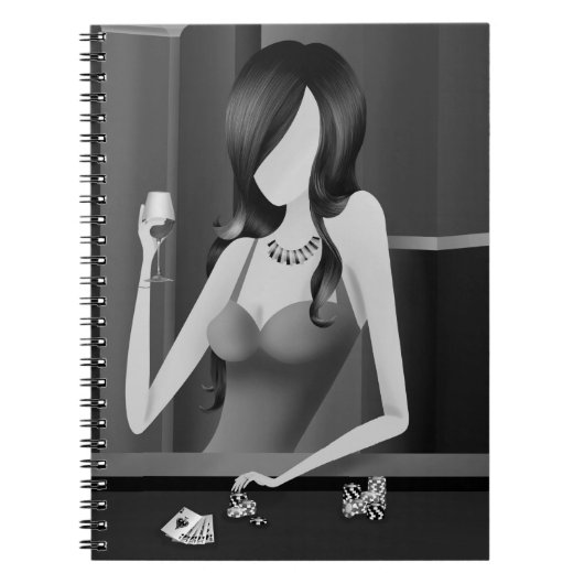 ゲームのクイーン – LasVegas Casino ノートブック (正面)