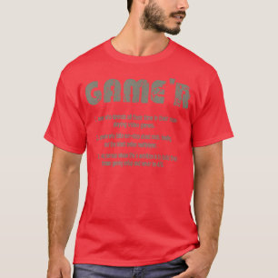 ゲームのゲーマーおもしろい定義ビデオゲームGaming T Tシャツ
