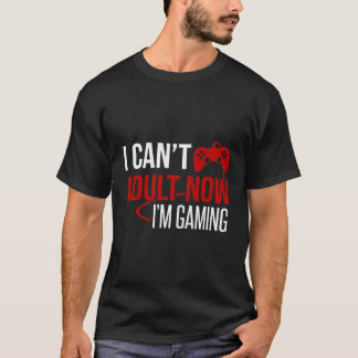 ゲームのゲーマーで大人になれない Tシャツ
