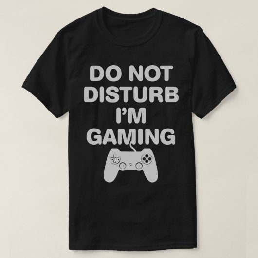 ゲームのゲーマービデオゲームギフトMを邪魔しない Tシャツ (デザイン正面)
