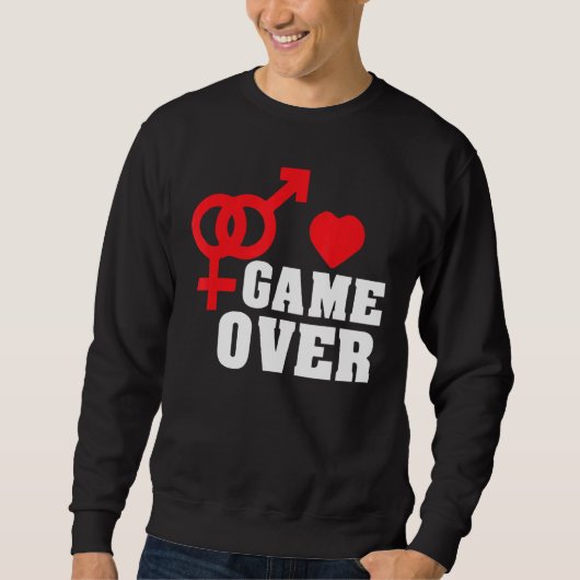 ゲームのゲーム結婚の スウェットシャツ (正面)