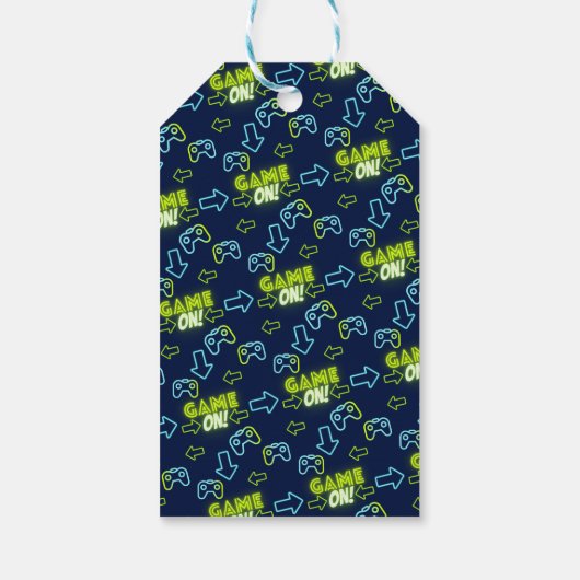 ゲームのゲーム誕生日パーティーありがとう ギフトタグ (裏面)