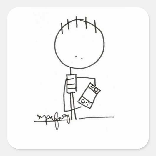 ゲームのシール スクエアシール (正面)