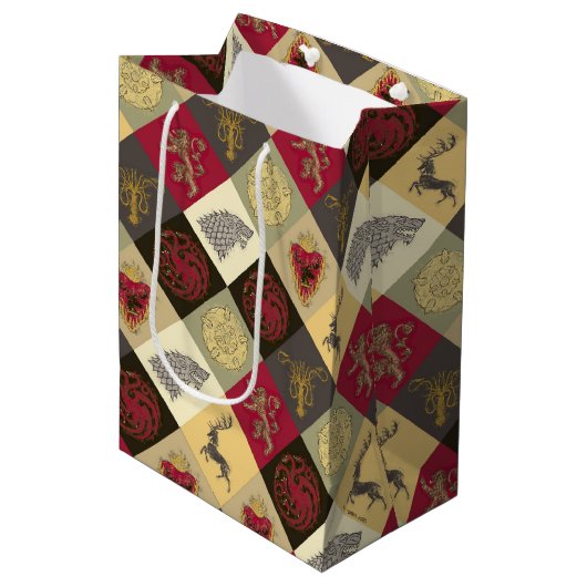 ゲームのスローンズSigilパターン ミディアムペーパーバッグ (正面アングル)