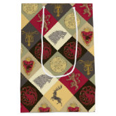 ゲームのスローンズSigilパターン ミディアムペーパーバッグ (裏面)