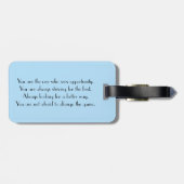 ゲームのチェンジャー ラゲッジタグ (裏面横)