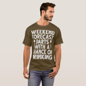 ゲームのチャンスと週末の予測ダーツ Tシャツ (正面フル)