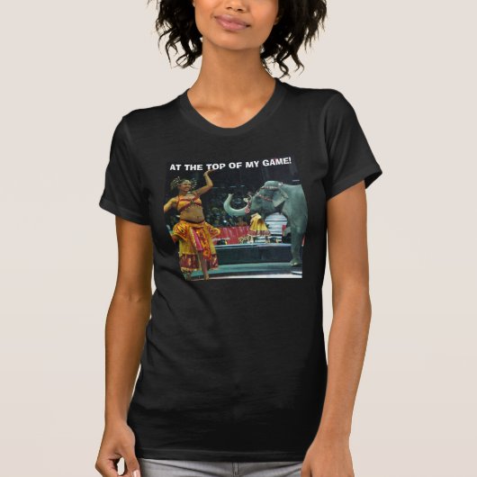 ゲームのトップの女性のトップ Tシャツ (正面)