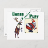 ゲームのトナカイの演劇 ポストカード (正面/裏面)