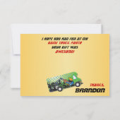 ゲームのトラックは感謝していしています サンキューカード (裏面)