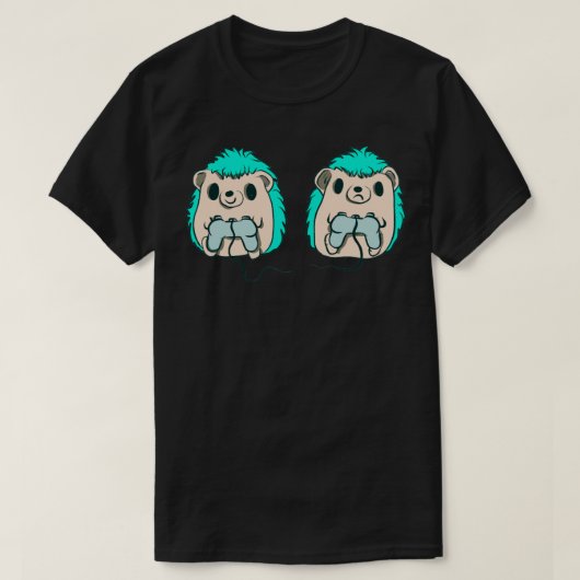 ゲームのハリネズミ Tシャツ (デザイン正面)
