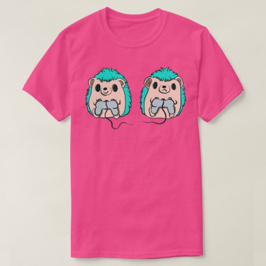 ゲームのハリネズミ Tシャツ (デザイン正面)