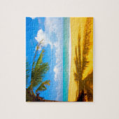 ゲームのパズル熱帯ビーチ ジグソーパズル (縦)